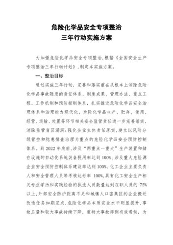 危化品经营整治行动 危化品经营整治行动方案-第1张图片-(义乌市荷淮网络科技工作室)